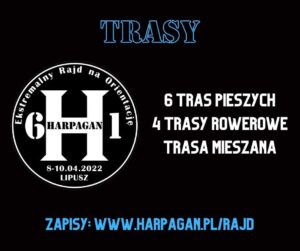 Plakat trasy Harpaganu w Lipuszu