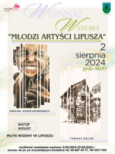 Na plakacie znajdują się dwie prace artystów